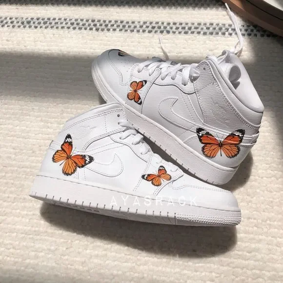 Air jordan custom butterflies - Picture 8 of 11